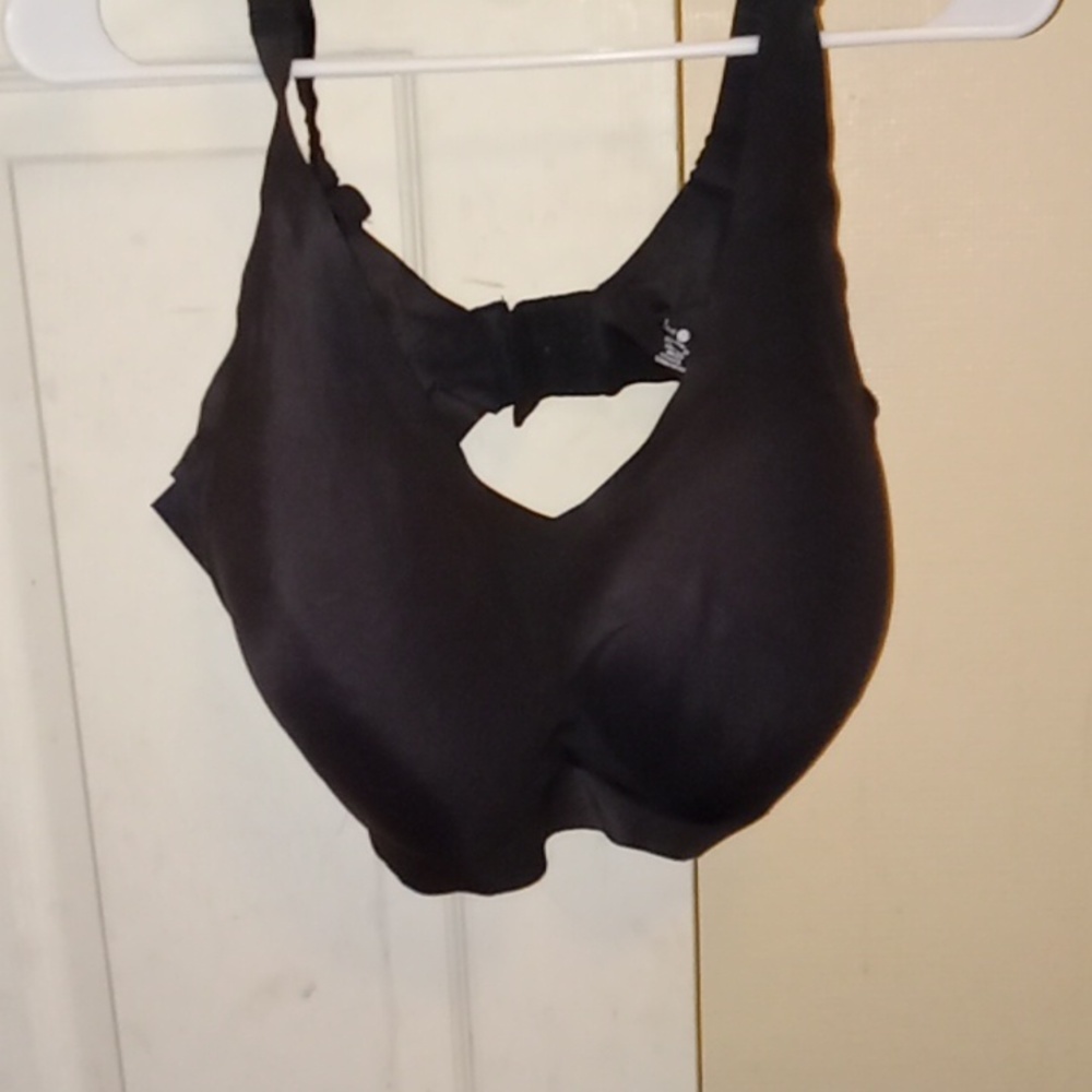 Black silky bra